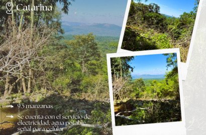 Se Vende Finca de 9.5 Manzanas en Catarina U$250,000.00