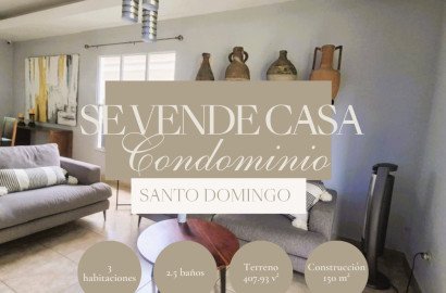 Se Vende Casa en Condominio Céntrico en Santo Domingo