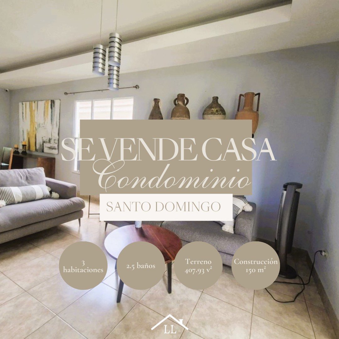 Se Vende Casa en Condominio Céntrico en Santo Domingo
