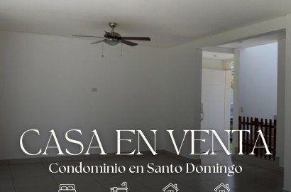 Venta de Casa en Condominio Céntrico en Santo Domingo para Inversión