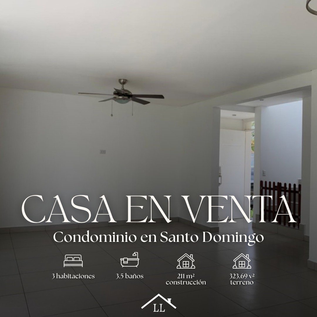Venta de Casa en Condominio Céntrico en Santo Domingo para Inversión