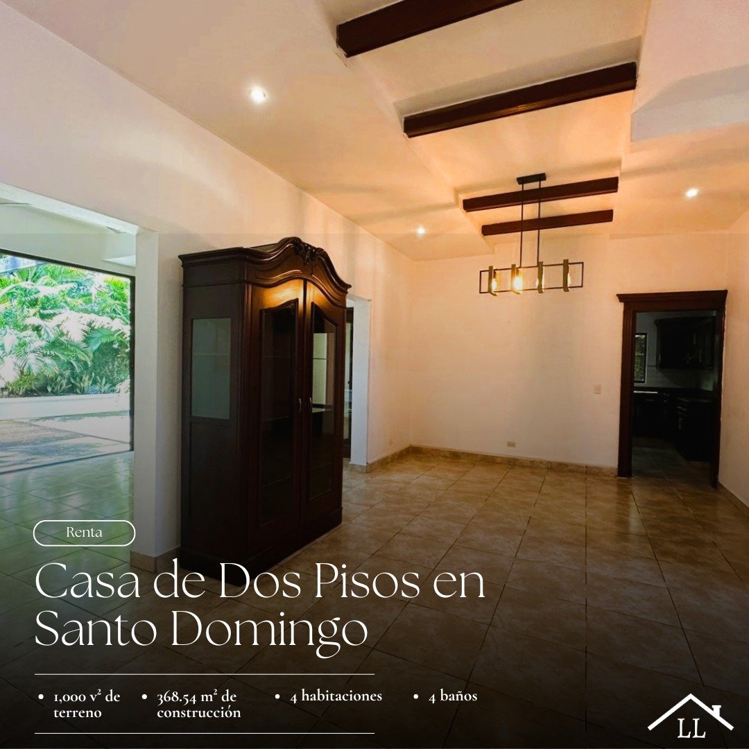 Casa en Renta en La Estancia de Santo Domingo – 4 Habitaciones