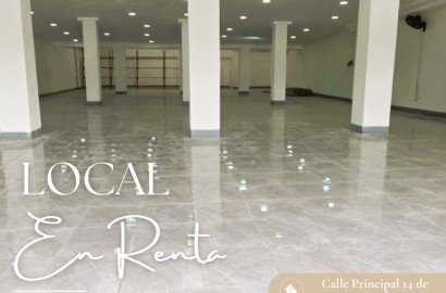 Se Renta Local de 385 m² en Calle 14 de Septiembre – Ubicación Estratégica