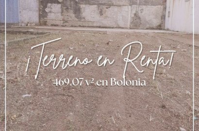 Se Renta Terreno de 469.07 v² en Bolonia